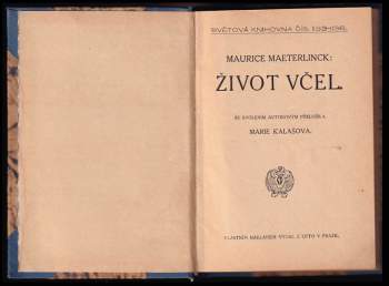 Maurice Maeterlinck: Život včel