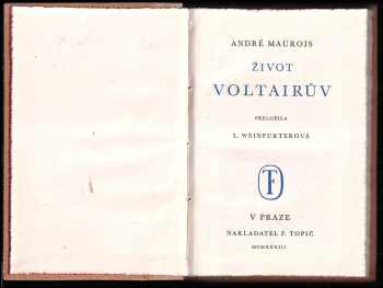 André Maurois: Život Voltairův