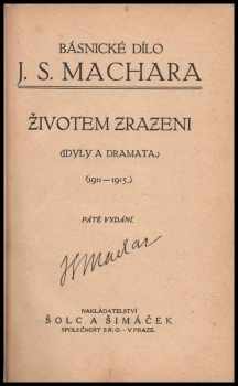 Josef Svatopluk Machar: Životem zrazeni