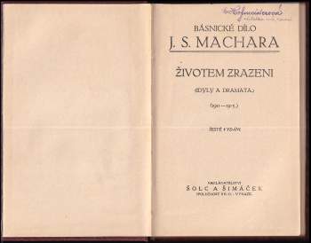 Josef Svatopluk Machar: Životem zrazeni