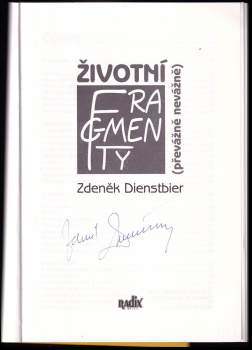 Zdeněk Dienstbier: Životní fragmenty
