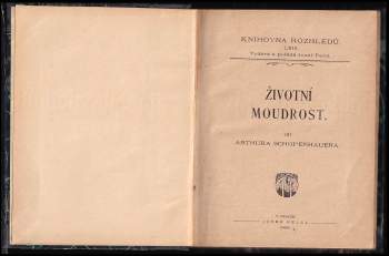 Arthur Schopenhauer: Životní moudrost