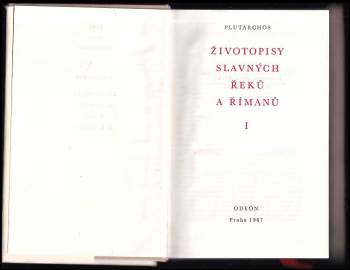 Plútarchos: Životopisy slavných Řeků a Římanů