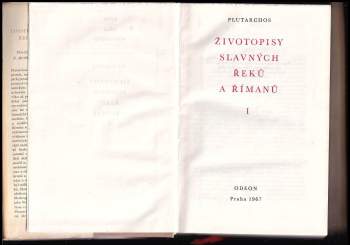 Plútarchos: Životopisy slavných Řeků a Římanů