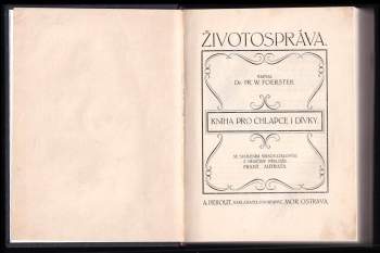 Friedrich Wilhelm Foerster: Životospráva