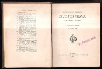 Ralph Waldo Emerson: Životospráva