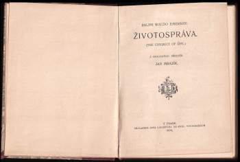 Ralph Waldo Emerson: Životospráva