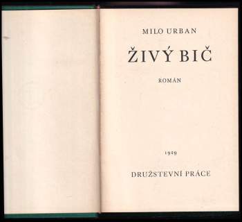 Milo Urban: Živý bič