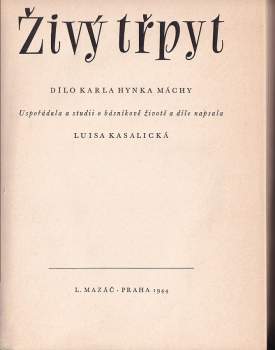 Karel Hynek Mácha: Živý třpyt