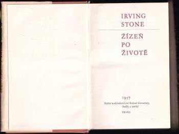 Irving Stone: Žízeň po životě