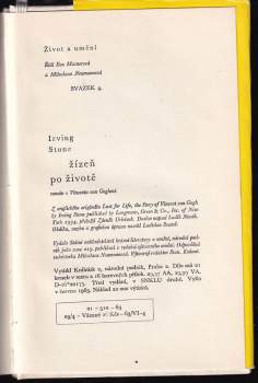 Irving Stone: Žízeň po životě
