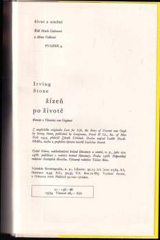 Irving Stone: Žízeň po životě