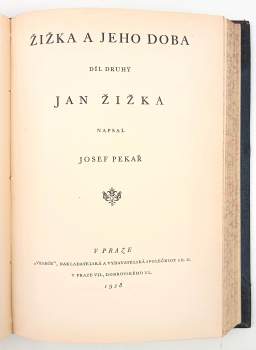 Josef Pekař: Žižka a jeho doba