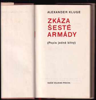 Alexander Kluge: Zkáza šesté armády