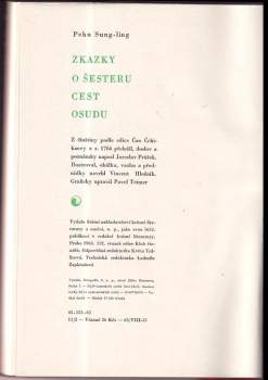 Songling Pu: Zkazky o šesteru cest osudu