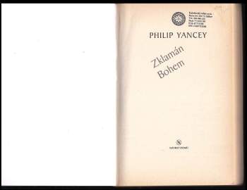 Philip D Yancey: Zklamán Bohem