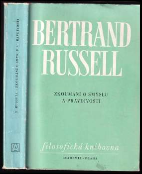 Bertrand Russell: Zkoumání o smyslu a pravdivosti