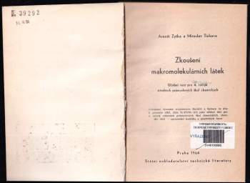 Arnošt Zytka: Zkoušení makromolekulárních látek