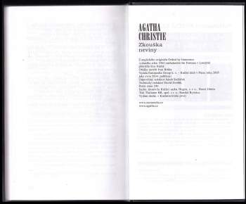 Agatha Christie: Zkouška neviny