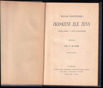 William Shakespeare: Zkrocení zlé ženy