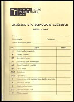 Zkušebnictví a technologie - cvičebnice