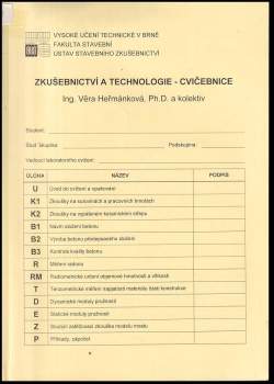 Zkušebnictví a technologie - cvičebnice