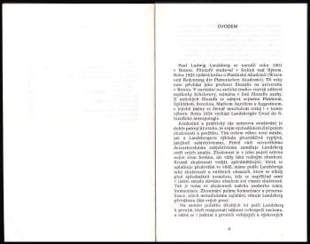 Paul Ludwig Landsberg: Zkušenost smrti