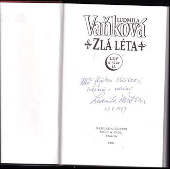 Ludmila Vaňková: Zlá léta
