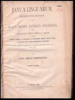 Jan Amos Komenský: Janua linguarum reserata aurea
