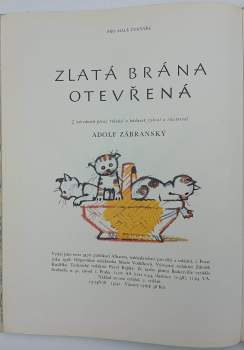 A Zábranský: Zlatá brána otevřená