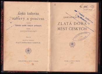 Zikmund Winter: Zlatá doba měst českých