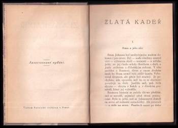 James Oliver Curwood: Zlatá kadeř