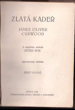 James Oliver Curwood: Zlatá kadeř