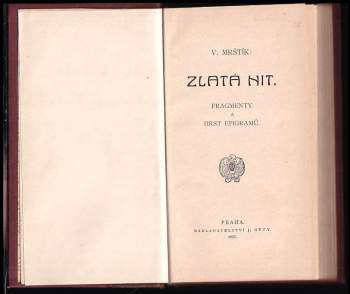 Vilém Mrštík: Zlatá nit