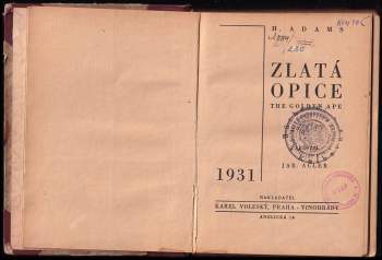 Herbert Adams: Zlatá opice