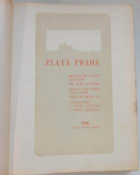 Zlatá Praha- Ročník XXIII.