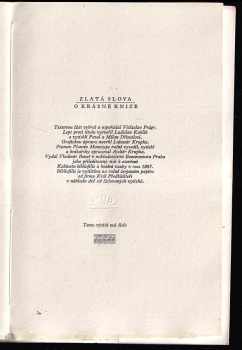 Ladislav Kuklík: Zlatá slova o krásné knize