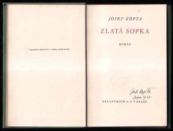 Josef Kopta: Zlatá sopka