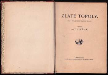 Antonín Nečásek: Zlaté topoly