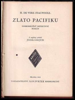 Henry de Vere Stacpoole: Zlato Pacifiku