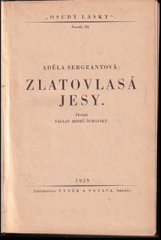 Adeline Sergeant: Zlatovlasá Jesy
