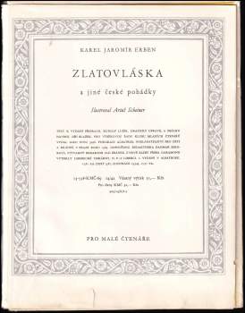Karel Jaromír Erben: Zlatovláska a jiné české pohádky