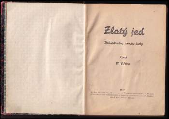 Willibald Yöring: Zlatý jed