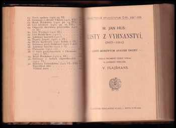 Jan Hus: KOMPLET 4X Listy z Prahy + Listy z Prahy (do r. 1412) + Obrany v Kostnici + Zlatý jelen na pražském mostě, slepý mládenec, Sibylla a jiná proroctví staročeská