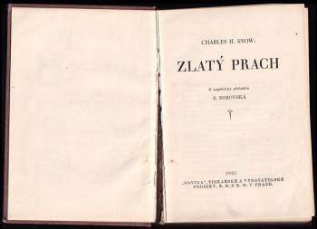 Charles Horace Snow: Zlatý prach