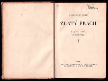 Charles Horace Snow: Zlatý prach