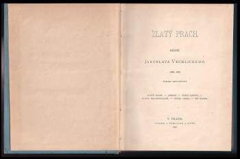 Jaroslav Vrchlický: Zlatý prach