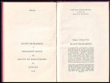 Edgar Allan Poe: Zlatý skarabeus a jiné povídky