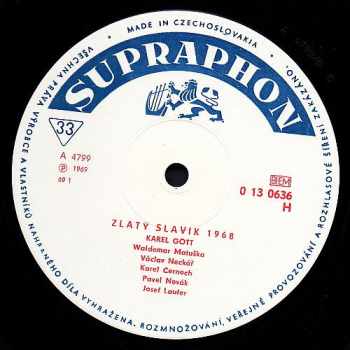 Various: Zlatý Slavík 1968