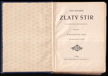Sax Rohmer: Zlatý štír